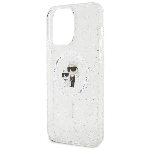 Кейс Karl Lagerfeld Karl&Choupette Glitter MagSafe за iPhone