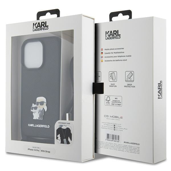 Кейс Karl Lagerfeld KLHCP14LSAKCPSK за iPhone 14 Pro твърд