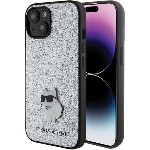 Кейс Karl Lagerfeld KLHCP15SGCNPSG за iPhone 15 6.1 сребрист