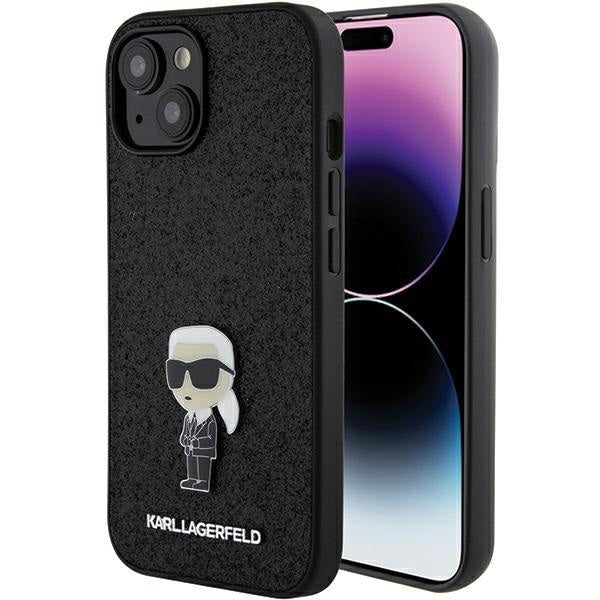 Кейс Karl Lagerfeld KLHCP15SGKNPSK за iPhone 15 6.1 черен /