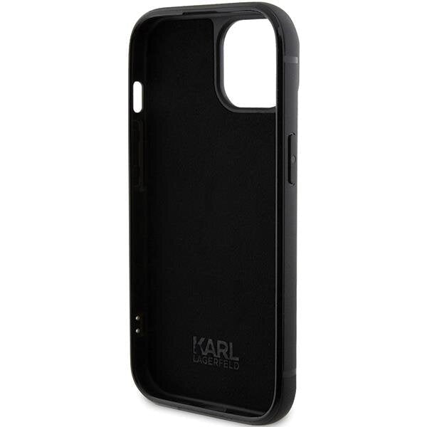 Кейс Karl Lagerfeld KLHCP15SHDSPLK за iPhone 15 6.1 черен /