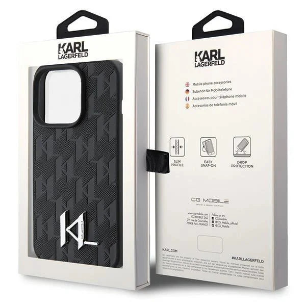 Кейс Karl Lagerfeld Leather Monogram Hot Stamp Metal