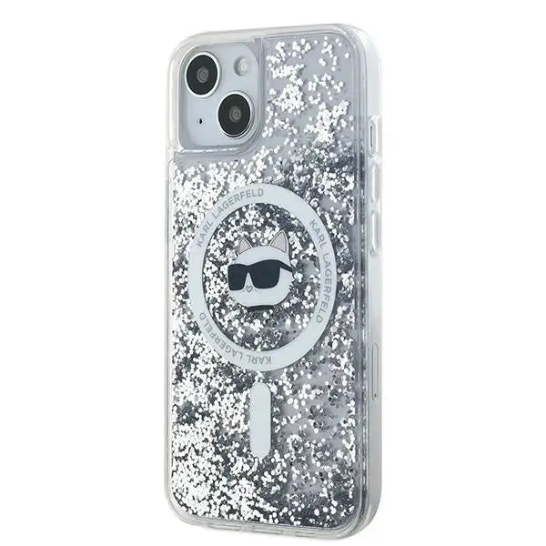 Кейс Karl Lagerfeld Liquid Glitter Choupette Head