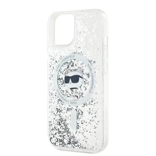 Кейс Karl Lagerfeld Liquid Glitter Choupette Head