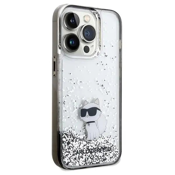 Кейс Karl Lagerfeld Liquid Glitter Choupette за