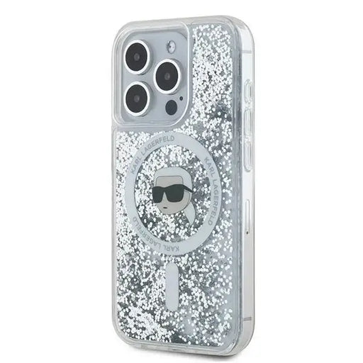 Кейс Karl Lagerfeld Liquid Glitter Karl Head MagSafe