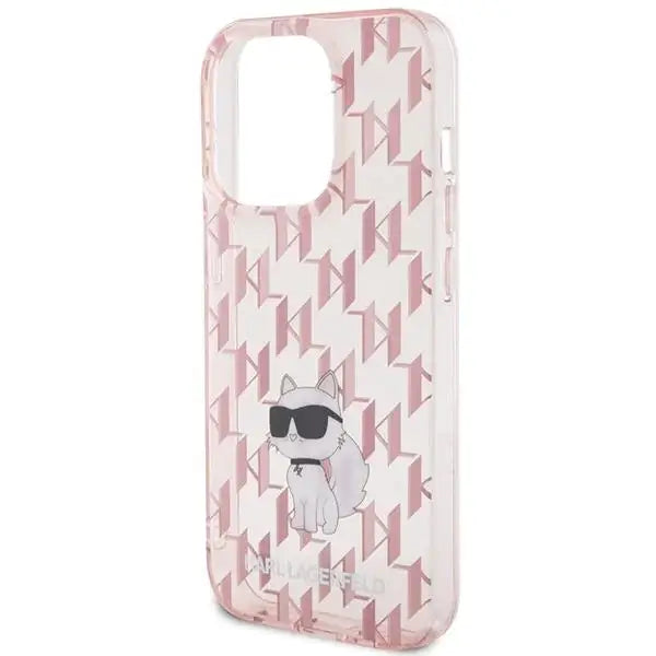 Кейс Karl Lagerfeld Monogram Choupette за iPhone 15