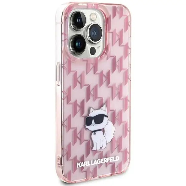 Кейс Karl Lagerfeld Monogram Choupette за iPhone 15