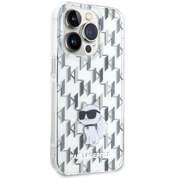 Кейс Karl Lagerfeld Monogram Choupette за iPhone 15