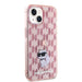 Кейс Karl Lagerfeld Monogram Choupette за iPhone 15 розов