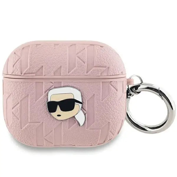 Кейс Karl Lagerfeld Monogram Karl Head за AirPods 3 розов