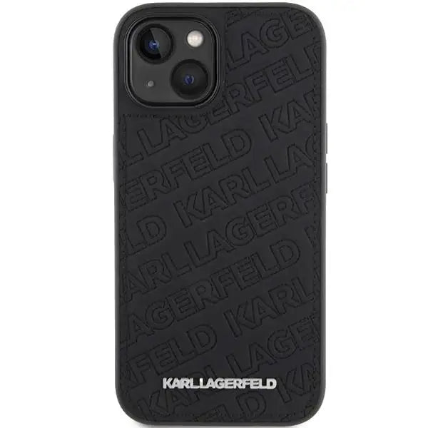 Кейс Karl Lagerfeld Quilted K Pattern за iPhone 15 черен