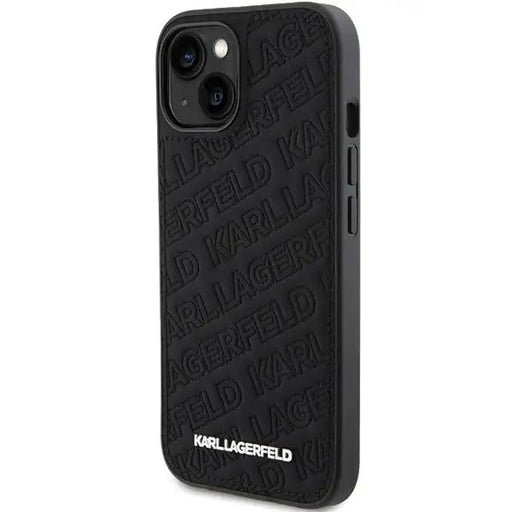 Кейс Karl Lagerfeld Quilted K Pattern за iPhone 15 черен