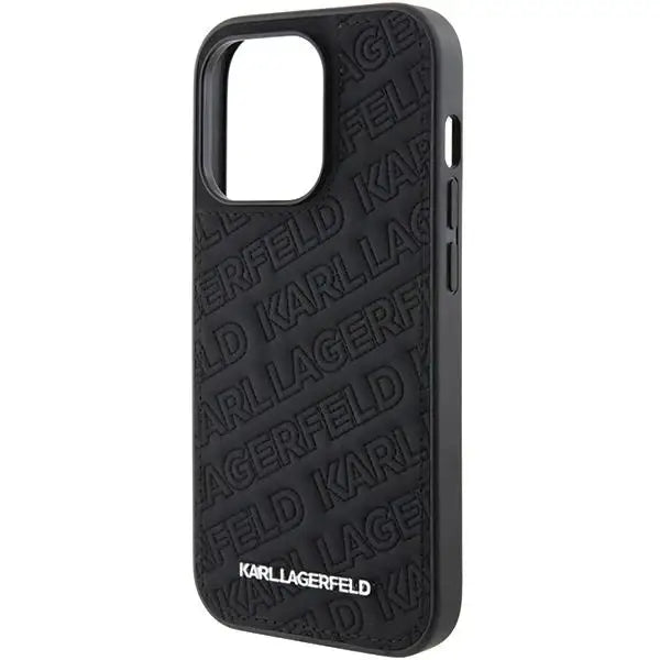 Кейс Karl Lagerfeld Quilted K Pattern за iPhone 15 Pro черен