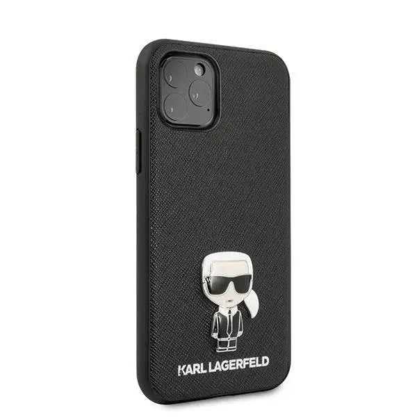 Кейс Karl Lagerfeld Saffiano Ikonik Metal за Apple