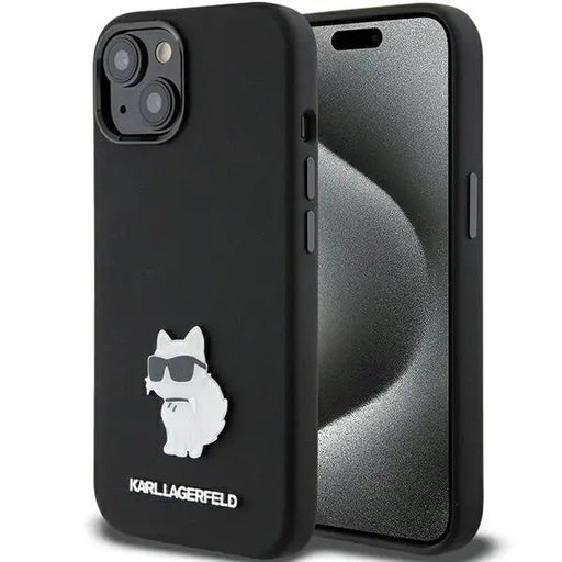 Кейс Karl Lagerfeld Silicone Choupette Metal Pin за