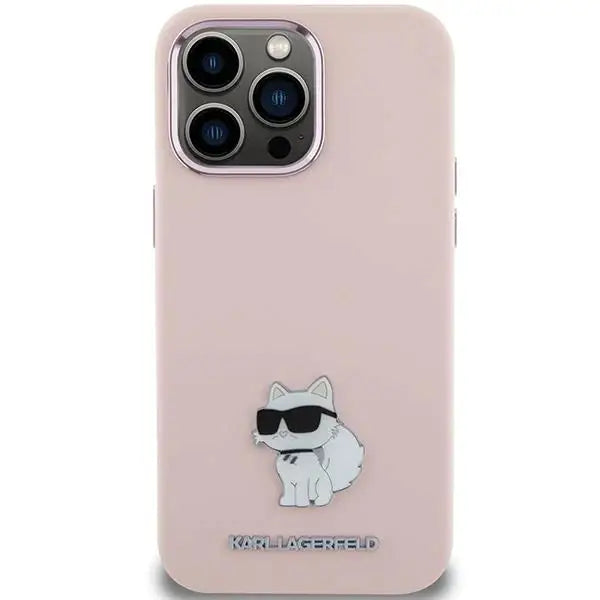 Кейс Karl Lagerfeld Silicone Choupette Metal Pin за