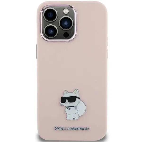 Кейс Karl Lagerfeld Silicone Choupette Metal Pin за