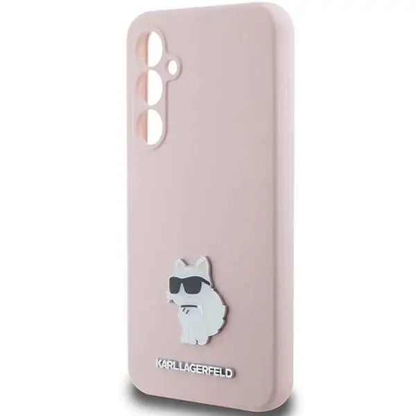 Кейс Karl Lagerfeld Silicone Choupette Metal Pin за