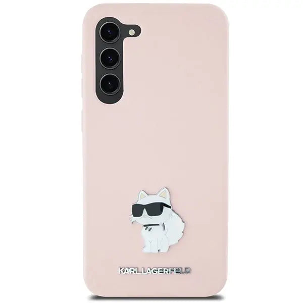 Кейс Karl Lagerfeld Silicone Choupette Metal Pin за