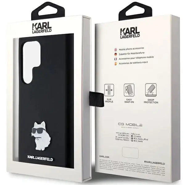 Кейс Karl Lagerfeld Silicone Choupette Metal Pin за