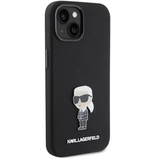 Кейс Karl Lagerfeld Silicone Ikonik Metal Pin за