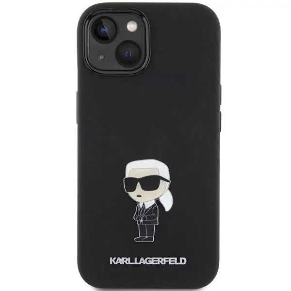 Кейс Karl Lagerfeld Silicone Ikonik Metal Pin за