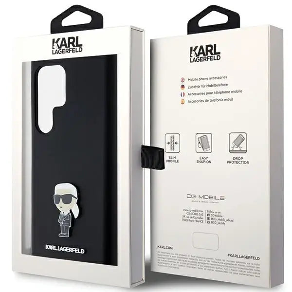 Кейс Karl Lagerfeld Silicone Ikonik Metal Pin