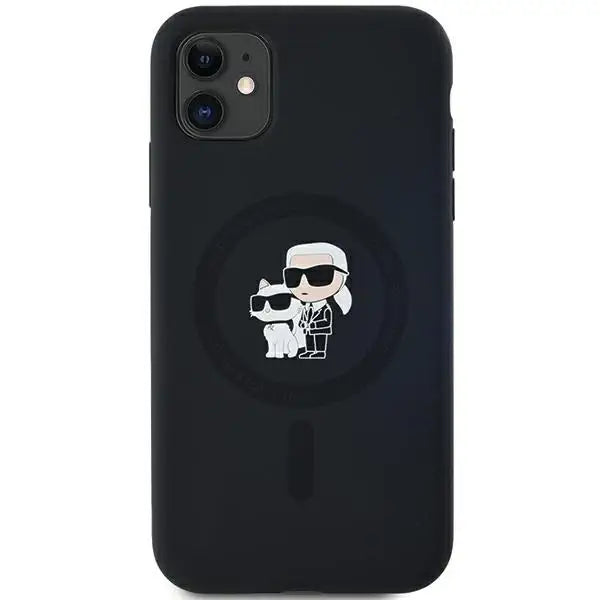 Кейс Karl Lagerfeld Silicone Karl&Choupette MagSafe