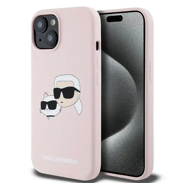 Кейс Karl Lagerfeld Silicone Karl&Choupette MagSafe