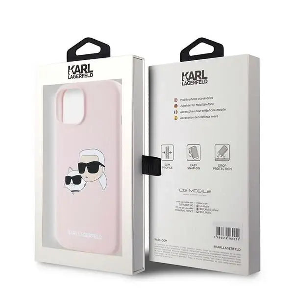 Кейс Karl Lagerfeld Silicone Karl&Choupette MagSafe