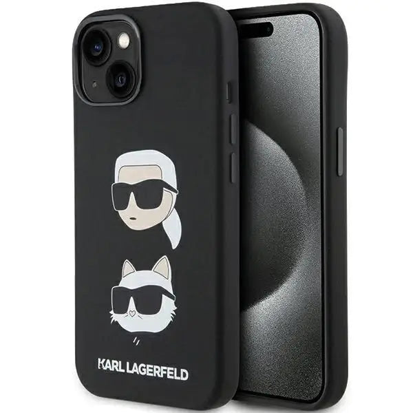 Кейс Karl Lagerfeld Silicone Karl&Choupette Head за