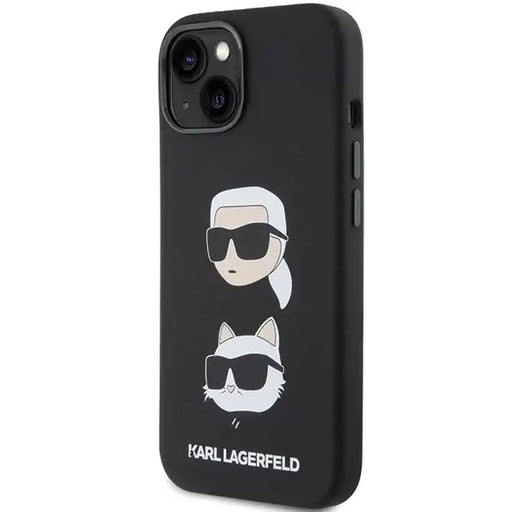 Кейс Karl Lagerfeld Silicone Karl&Choupette Head за