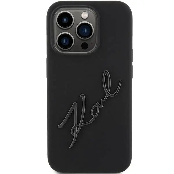 Кейс Karl Lagerfeld Silicone Karl Script за iPhone 15