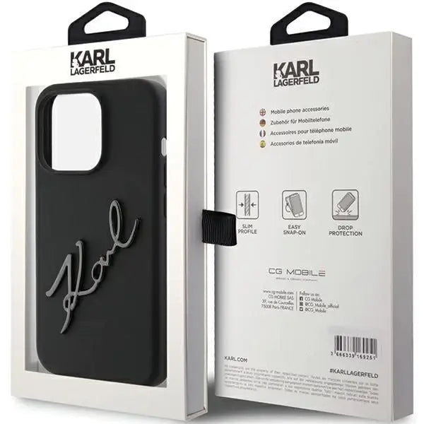 Кейс Karl Lagerfeld Silicone Karl Script за iPhone 15