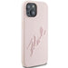 Кейс Karl Lagerfeld Silicone Karl Script за iPhone 15 розов