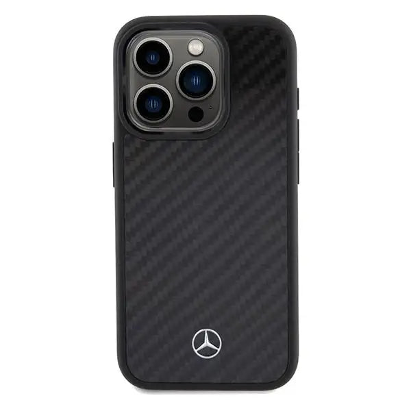 Кейс Mercedes Carbon Fiber Dynamic за iPhone 15 Pro черен