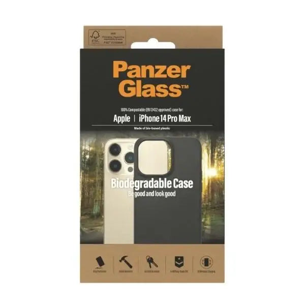 Кейс PanzerGlass Biodegradable за iPhone 14 Pro Max черен