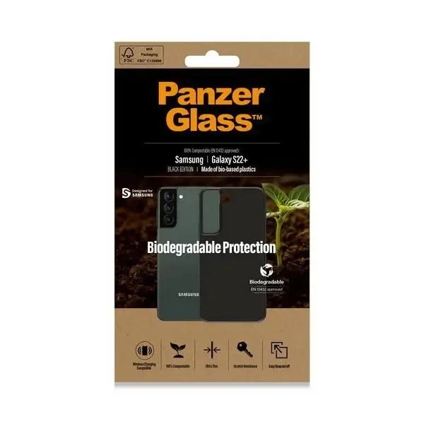 Кейс PanzerGlass Biodegradable за Samsung Galaxy S22 + черен