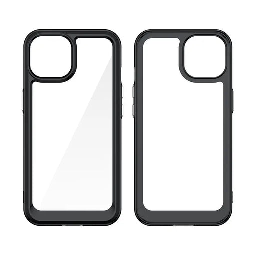 Кейс с гъвкава рамка HQWear Outer Space за iPhone 15 черен