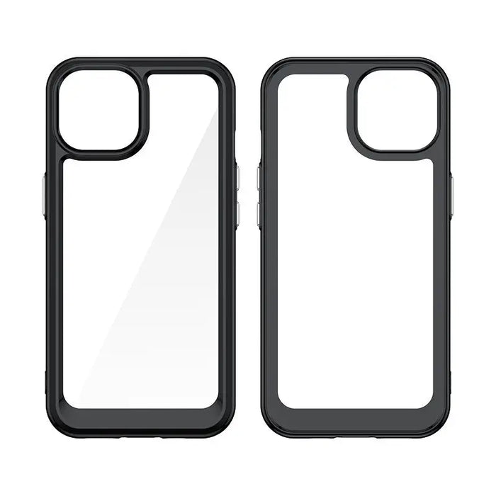 Кейс с гъвкава рамка HQWear Outer Space за iPhone 15 черен