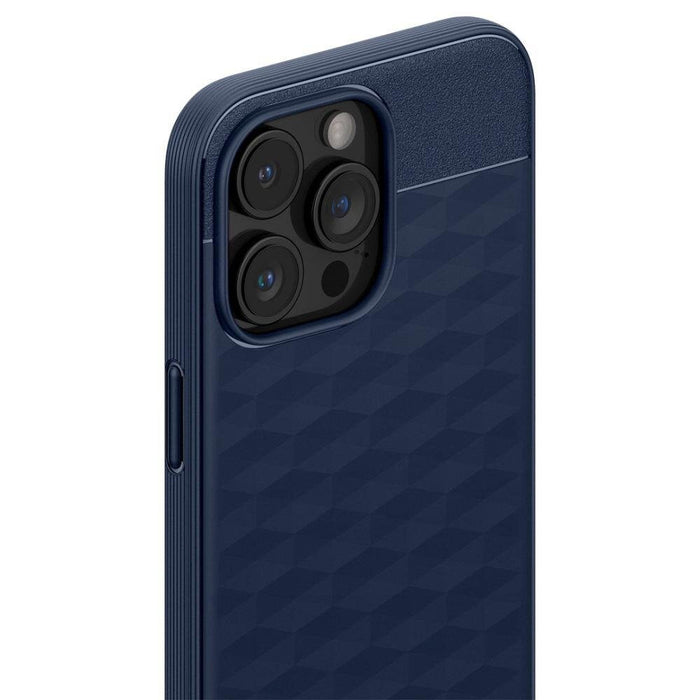 Кейс Spigen Caseology Parallax Mag за iPhone 15 Pro тъмносин