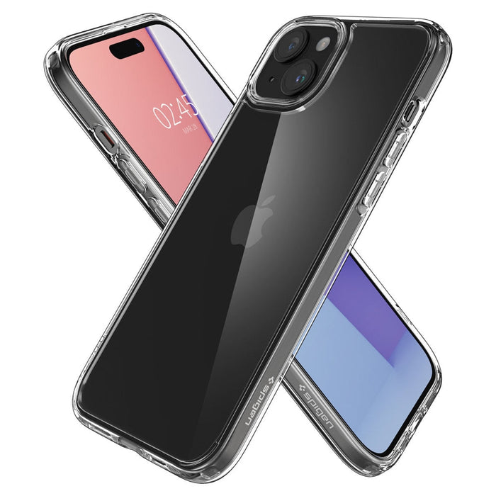 Кейс Spigen Crystal Hybrid за iPhone 15 Plus прозрачен