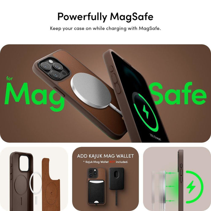 Кейс Spigen Cyrill Kajuk MagSafe за iPhone 15 Pro кафяв