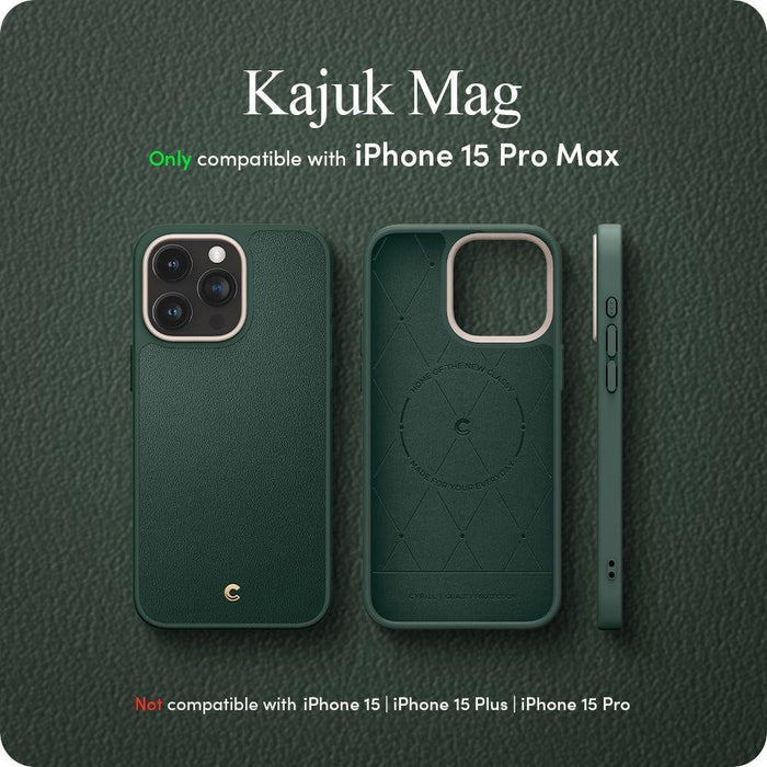 Кейс Spigen Cyrill Kajuk MagSafe за iPhone 15 Pro Max зелен