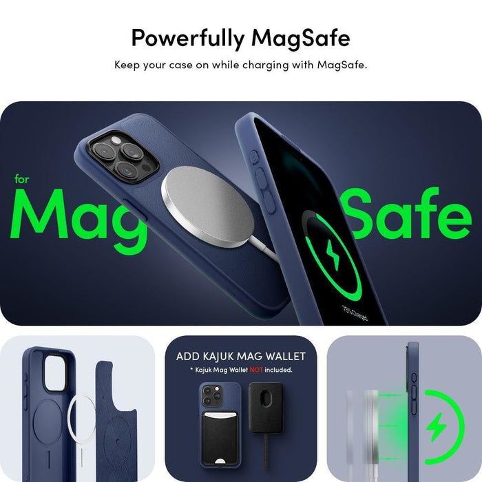 Кейс Spigen Cyrill Kajuk MagSafe за iPhone 15 Pro тъмносин