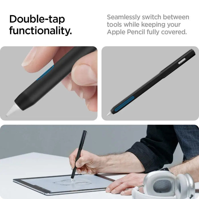 Кейс Spigen DA201 CLIP CASE за Apple PENCIL 2 черен