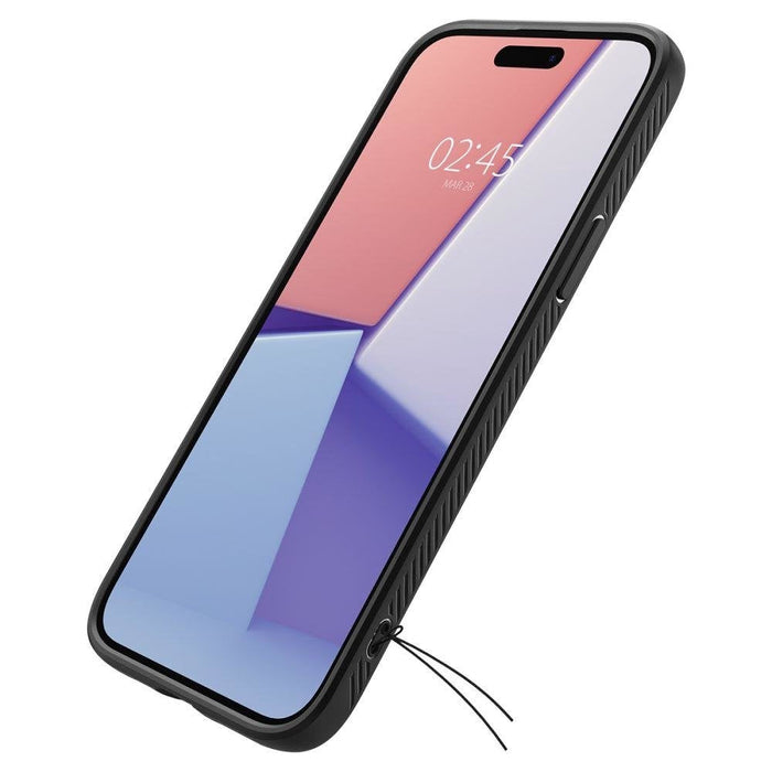 Кейс Spigen Liquid Air за iPhone 15 PLUS матово черен