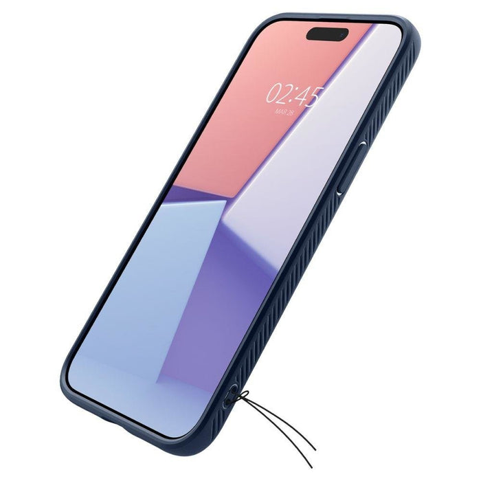 Кейс Spigen Liquid Air за iPhone 15 PRO MAX тъмносин