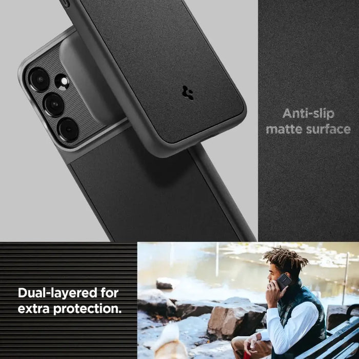 Кейс Spigen Optik Armor за Samsung Galaxy A55 5G черен